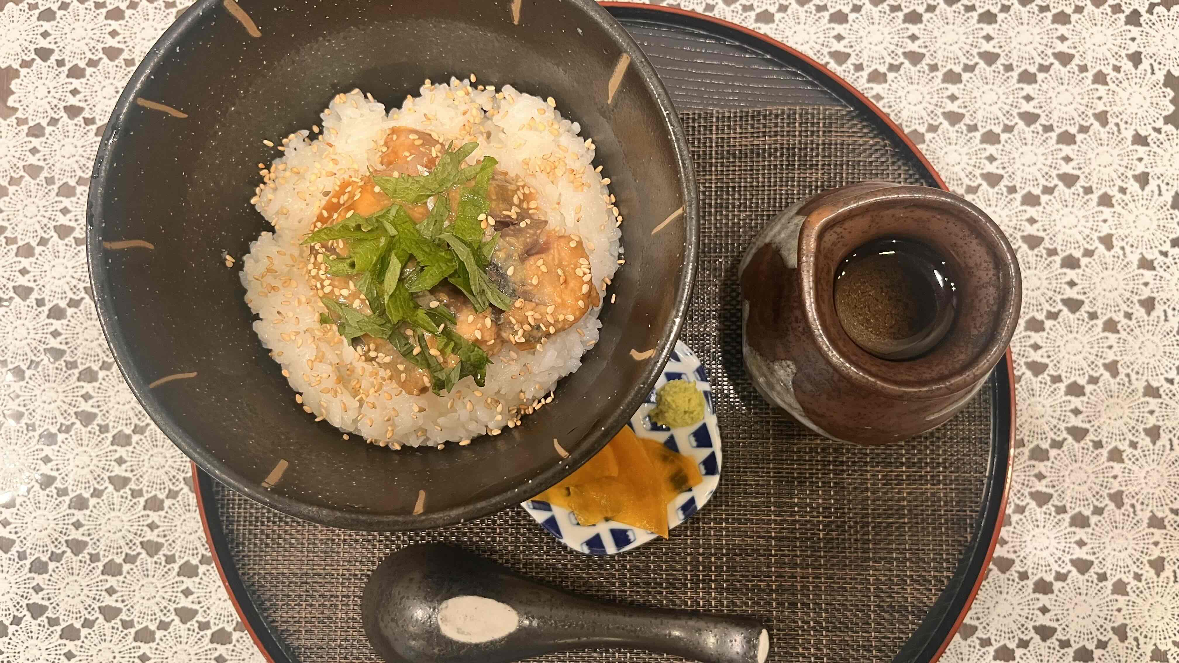 【グランドメニュー】飲んだシメにも！お食事としても！胡麻鯖茶漬け