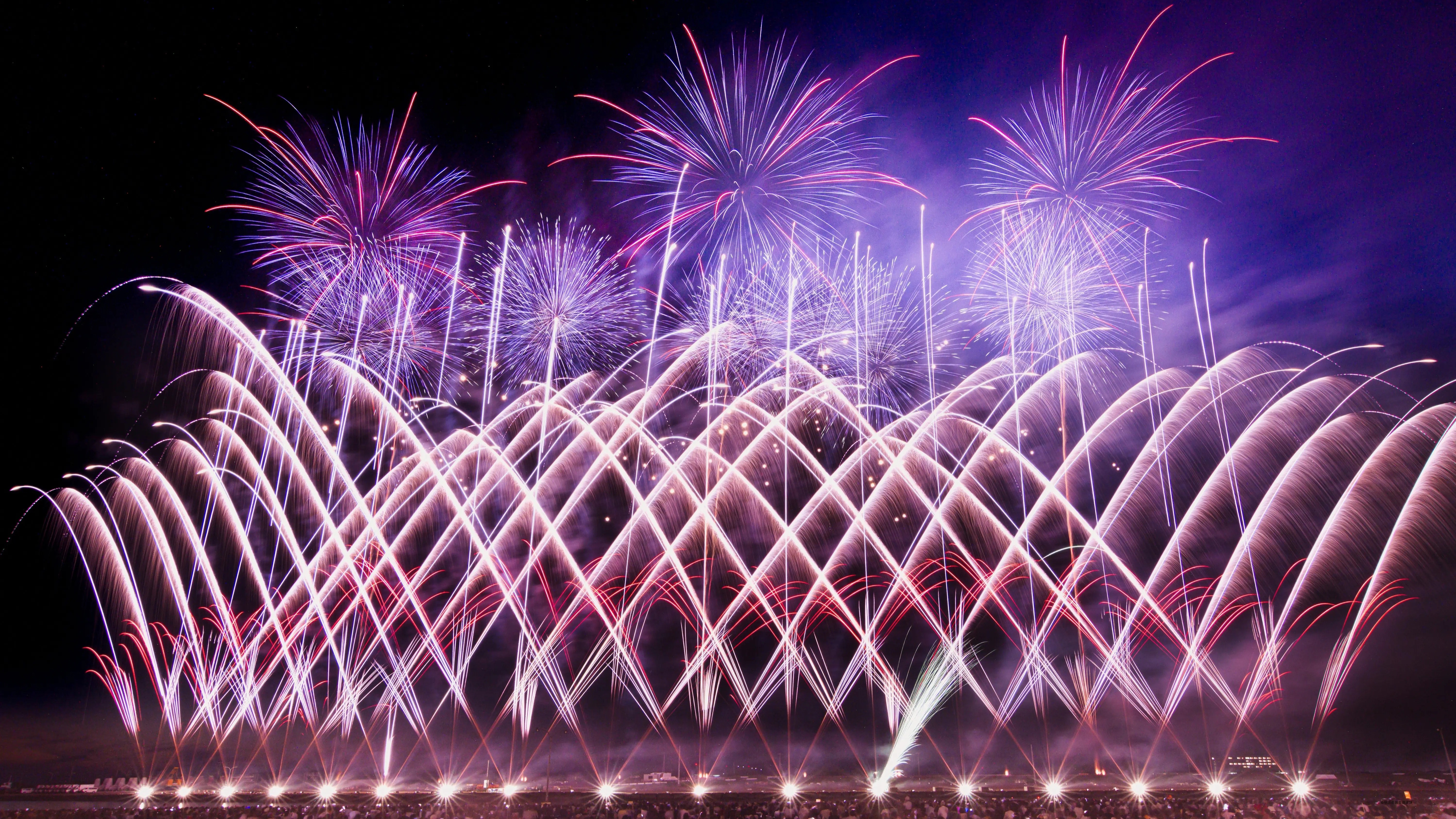 港まつり能代の花火　7月