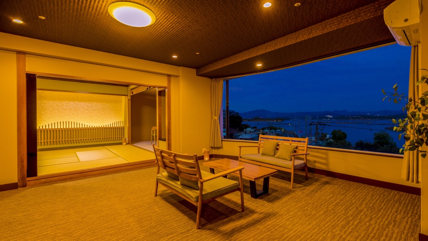 【禁煙】ジュニアスイート和室2間 内風呂あり