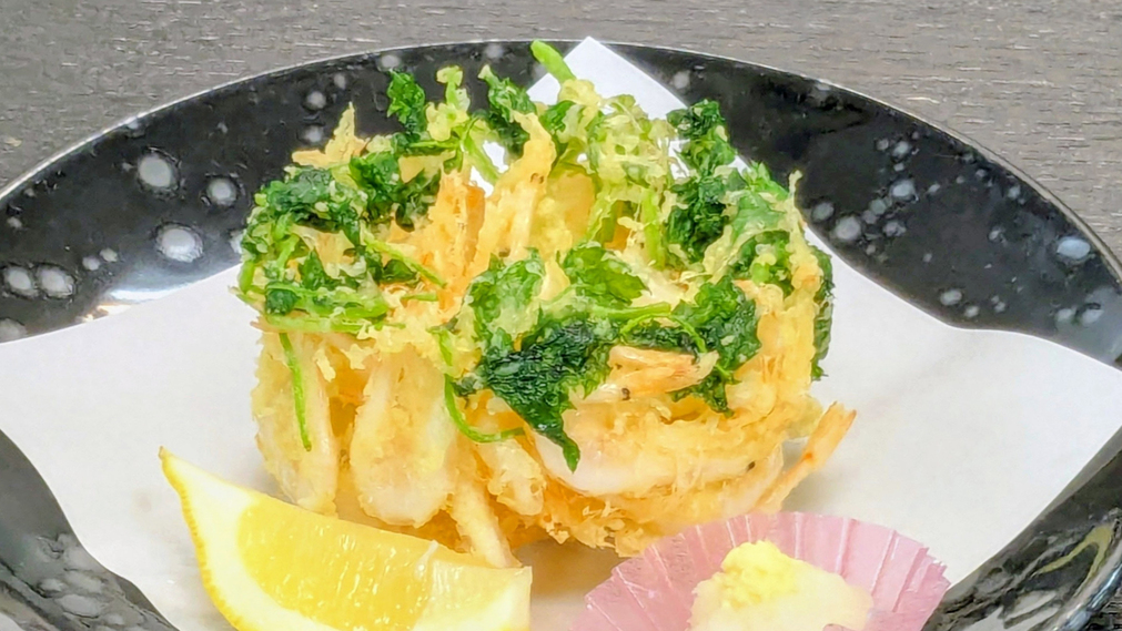 【一番人気！白えびのかき揚げ】香ばしさとサクっとした食感！富山湾の宝石を食べたい！数量限定特別膳