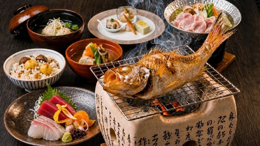 【期間限定　ノドグロ炭火塩焼き】パリっとした皮目とふんわりとした身のコントラスト！数量限定特別膳