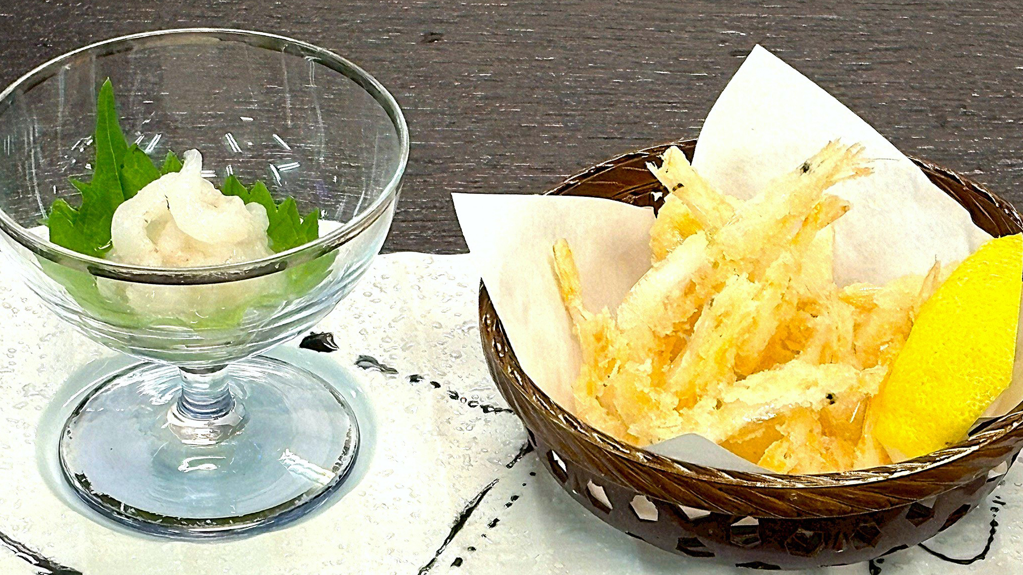 【通年　別注文　白海老　お造り＆唐揚げ】すこしづつ両方とも食べてみたい方にオススメです