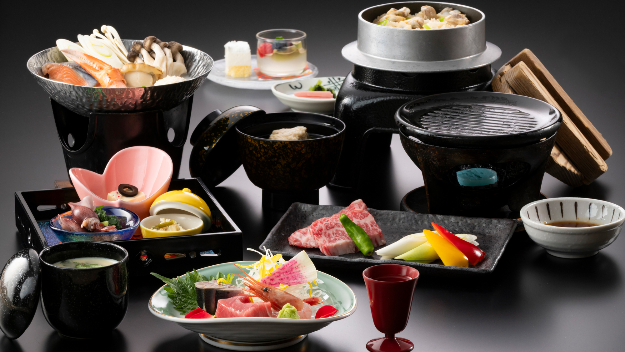 【カジュアル】｢とやま食の匠｣創作会席料理の良いとこどり！少量美味「磯花の膳」