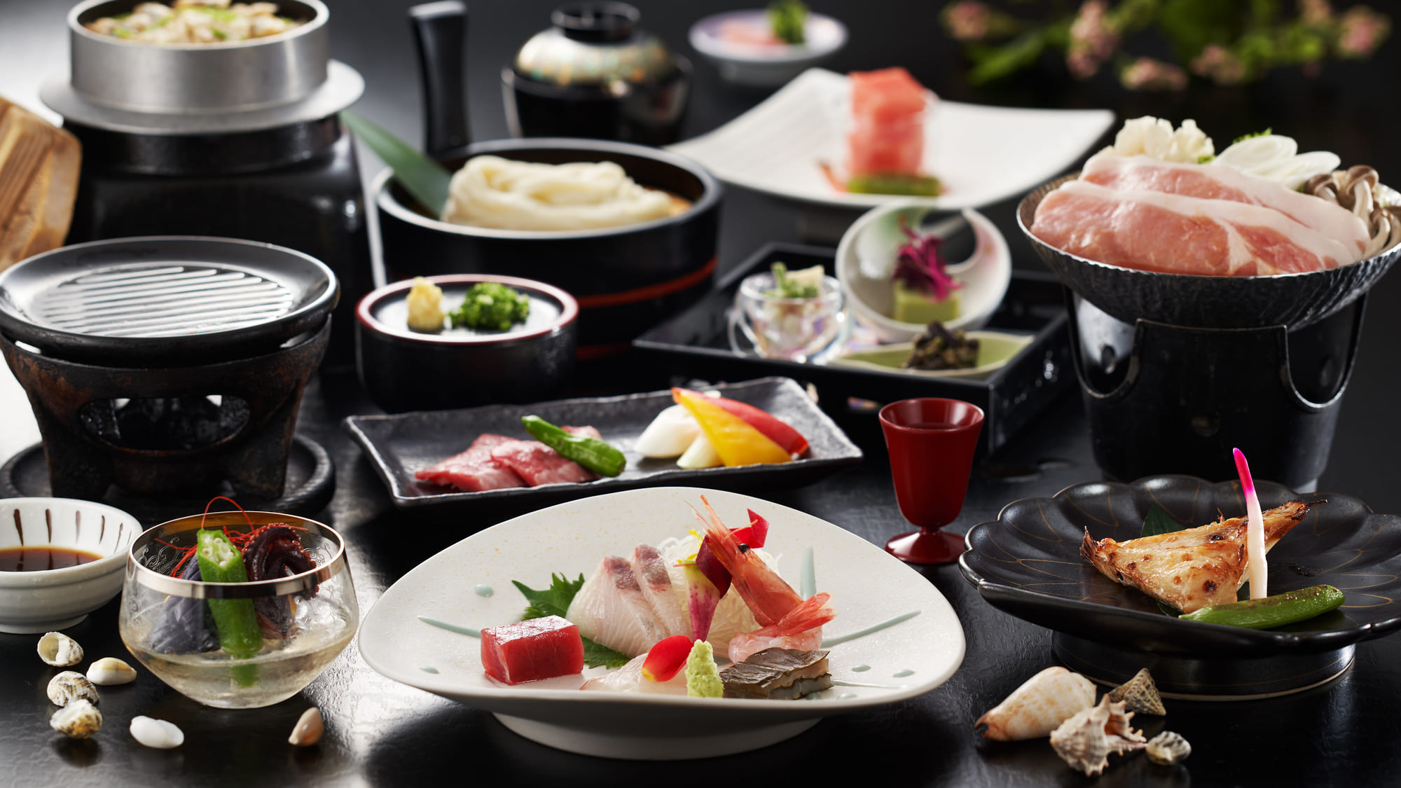 【スタンダード】富山県知事より｢食の匠｣に認定された料理長監修　旬菜旬魚を堪能できる「万葉の膳」