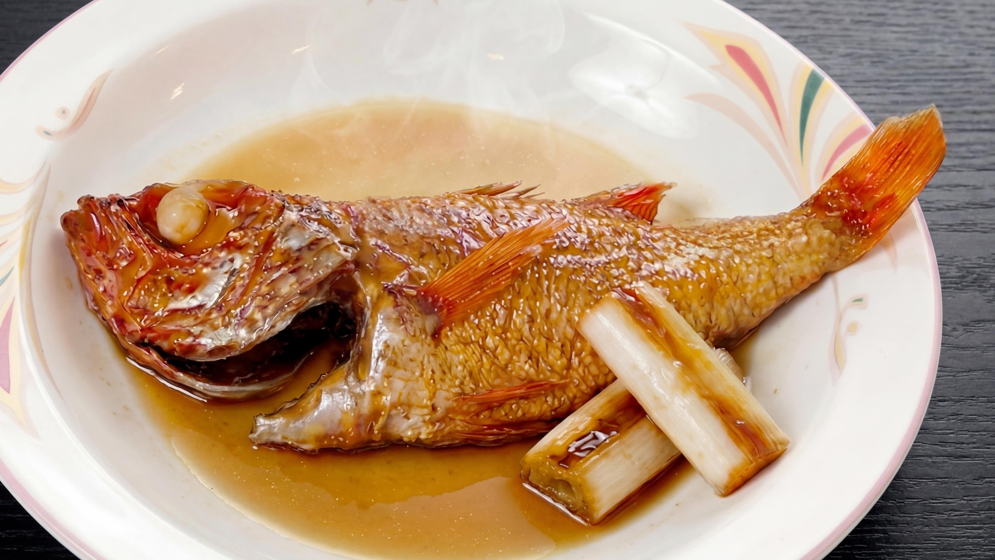 【通年　別注文　ノドグロ　煮付け】ふんわりとした食感、煮汁と脂が絡み合い旨味が凝縮されています