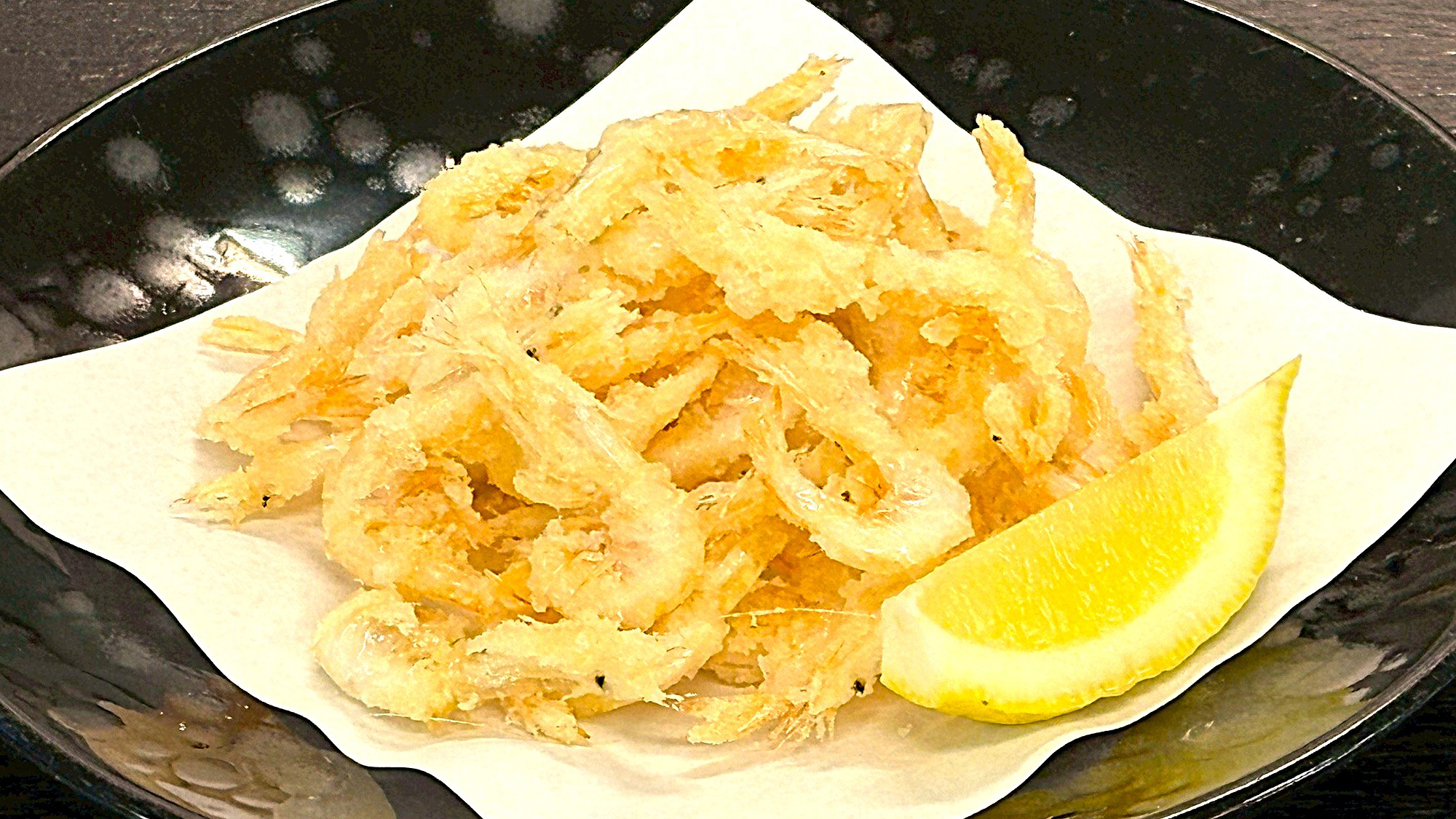 【通年　別注文　白海老　唐揚げ】上品な甘味と、揚げた香ばしさ、サクッとした食感が病みつきです