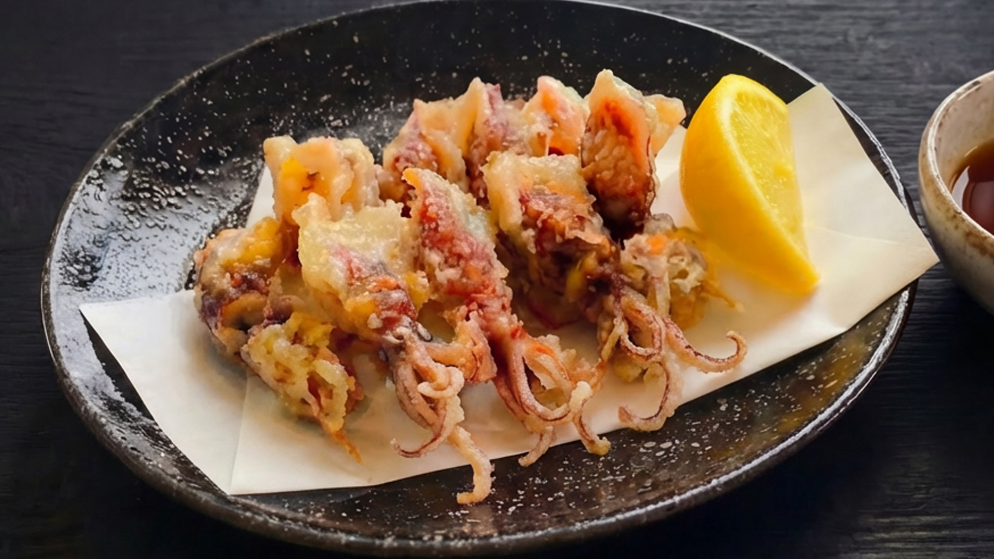 【3月から5月　別注文　ホタルイカ　天ぷら】濃厚でクリーミーなとろけたワタの甘みを楽しめます