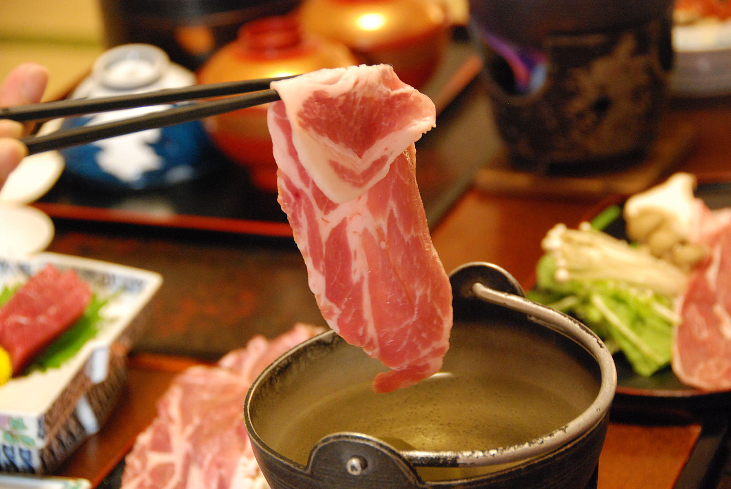 群馬県産ブランド豚のしゃぶしゃぶ