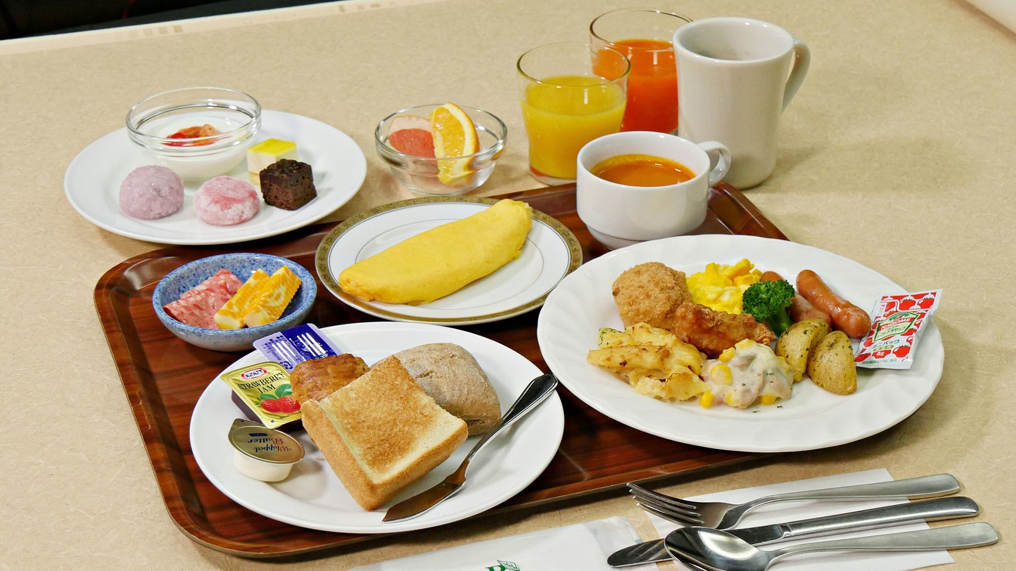 朝食ビュッフェ