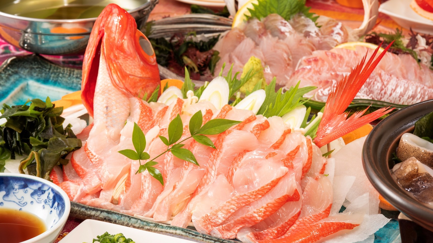 《金目鯛しゃぶしゃぶ》金目鯛しゃぶしゃぶ＆選べる陶板焼き