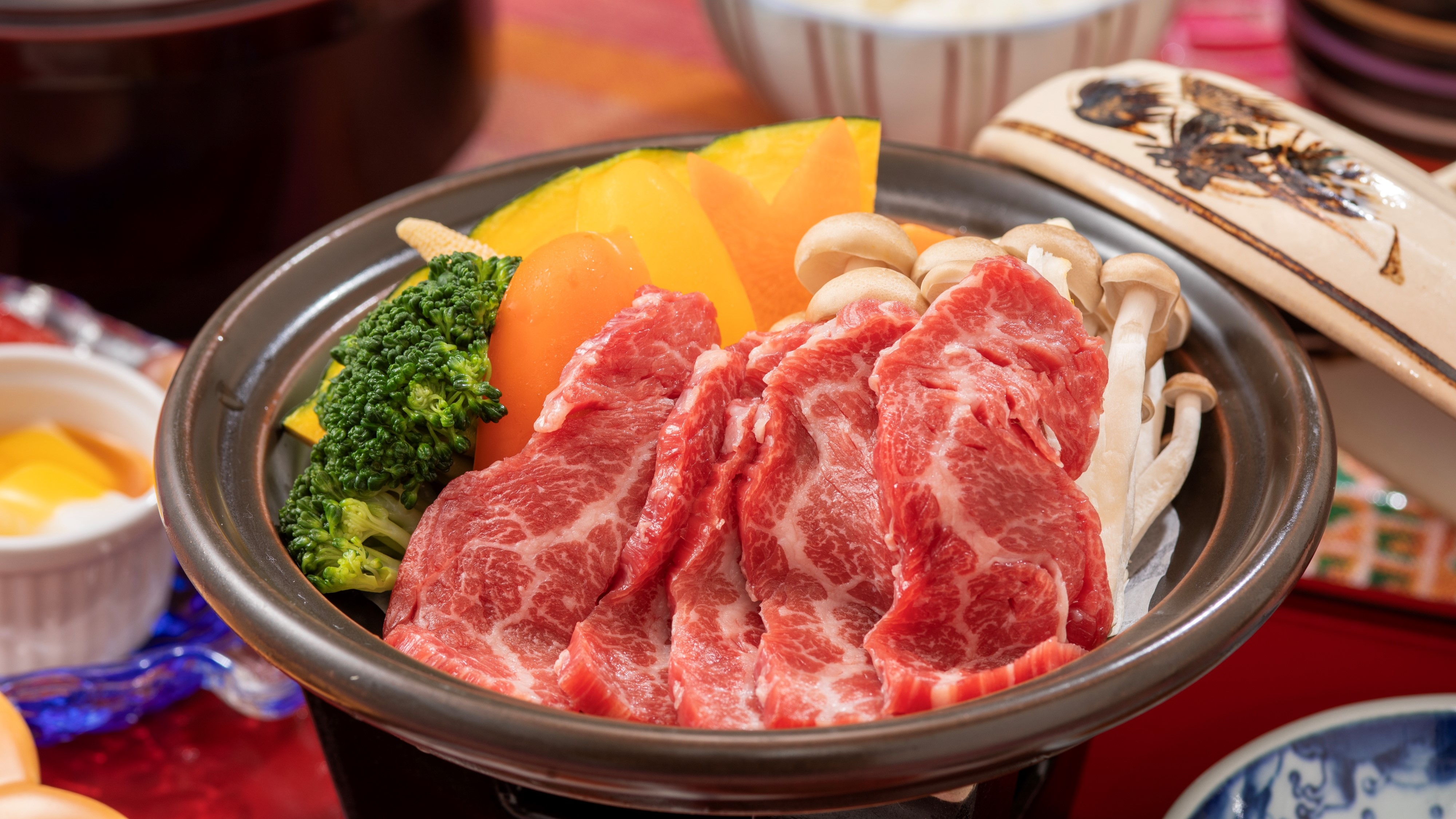 牛肉の陶板焼き