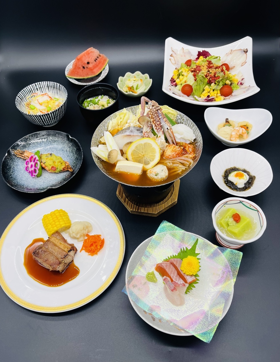 【料理長おすすめ季節のコースディナー】初穂美肌の湯で癒しの温泉旅