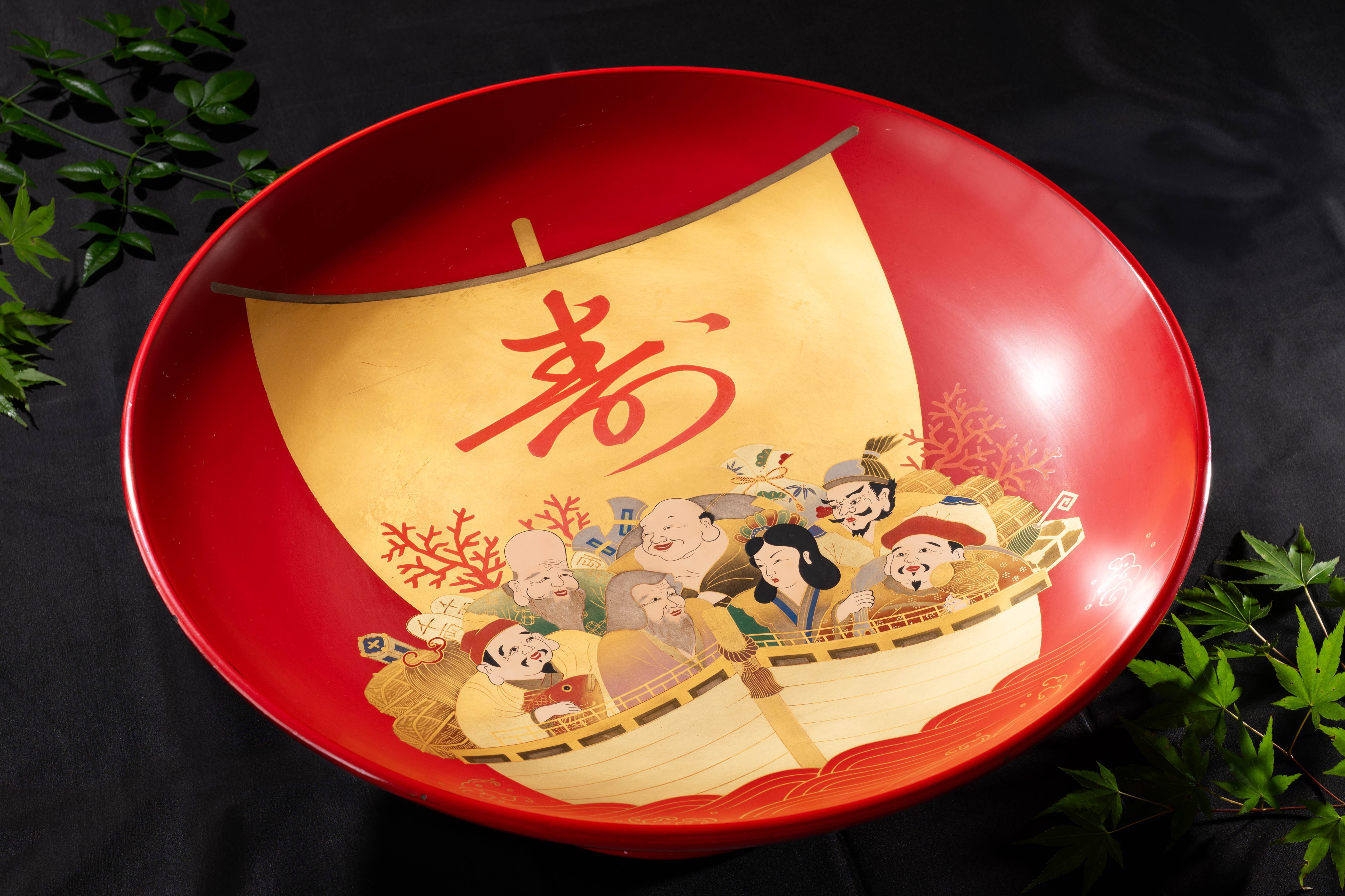 大盃に地酒を入れて♪