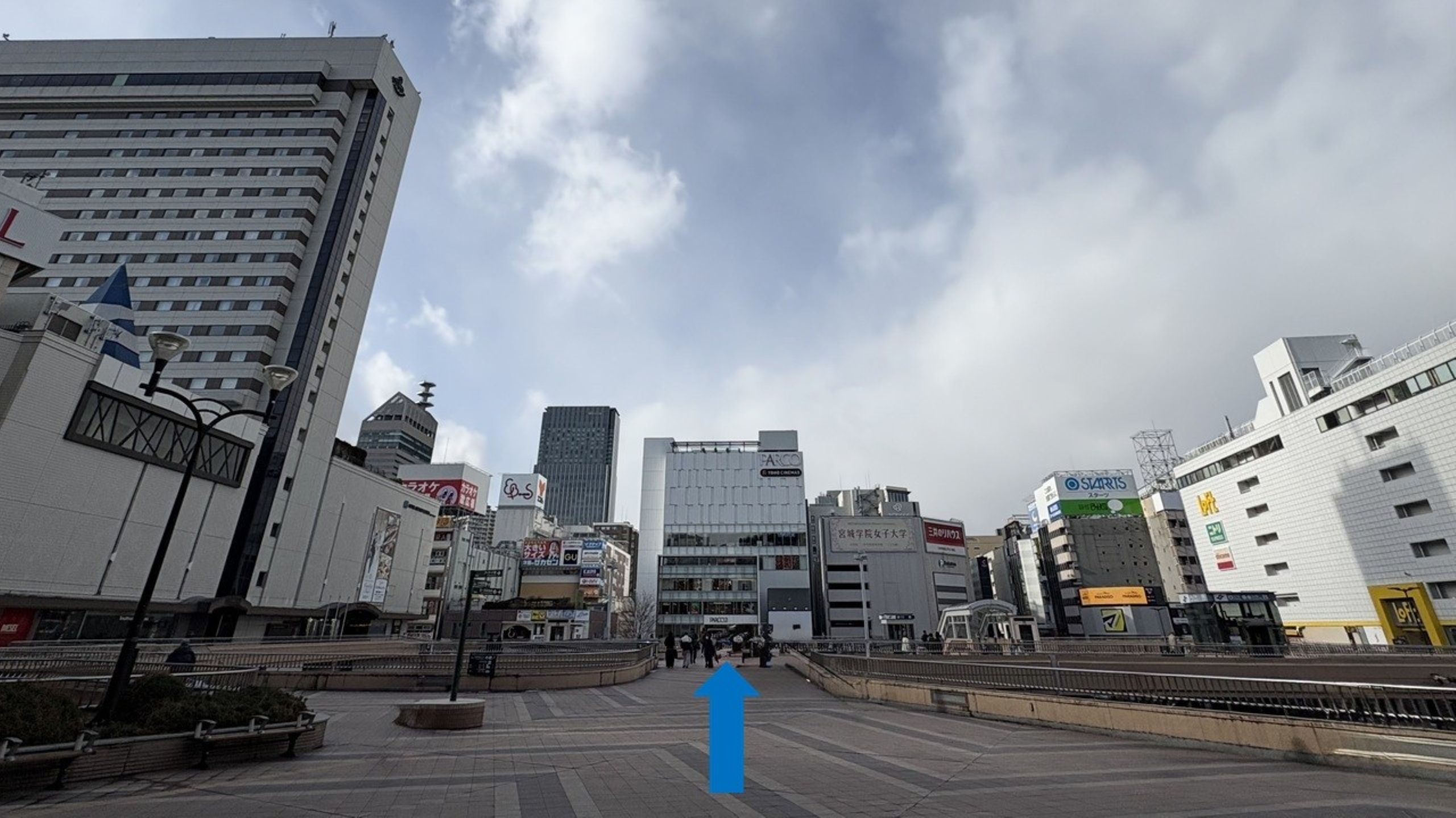 仙台駅からの道順1