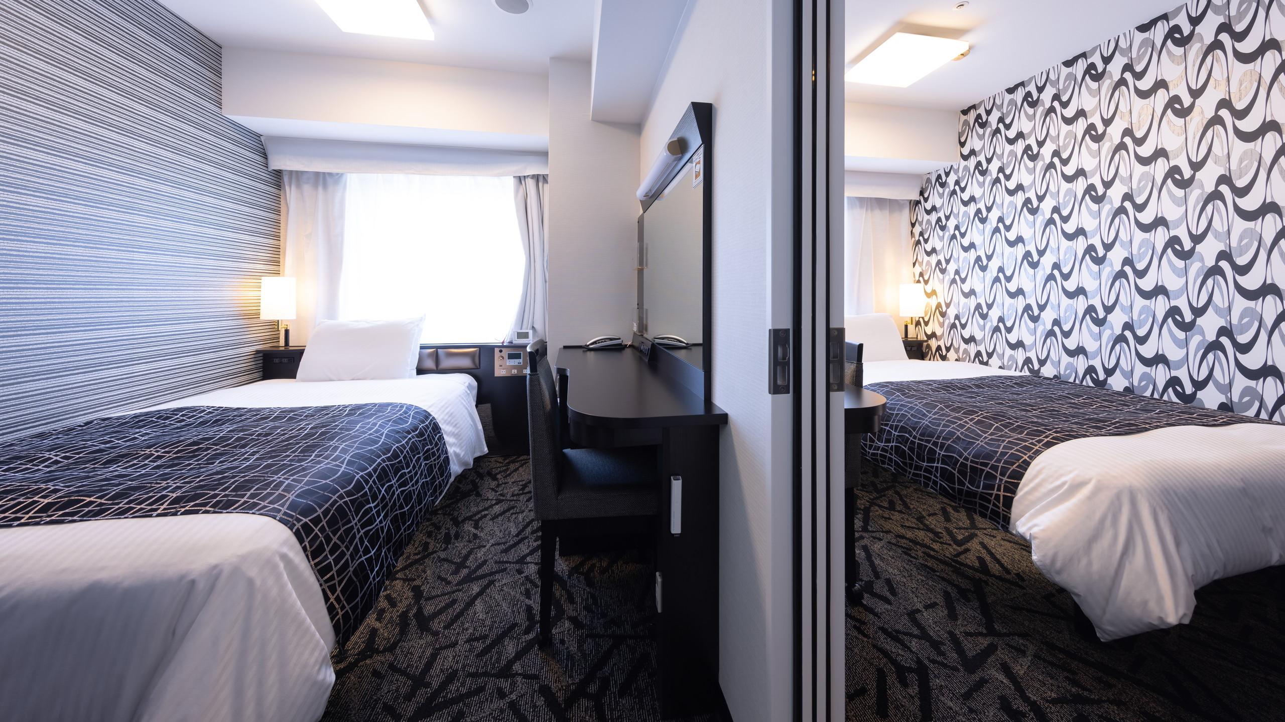 【シングル&times;シングル】コネクトツインルーム　22平米