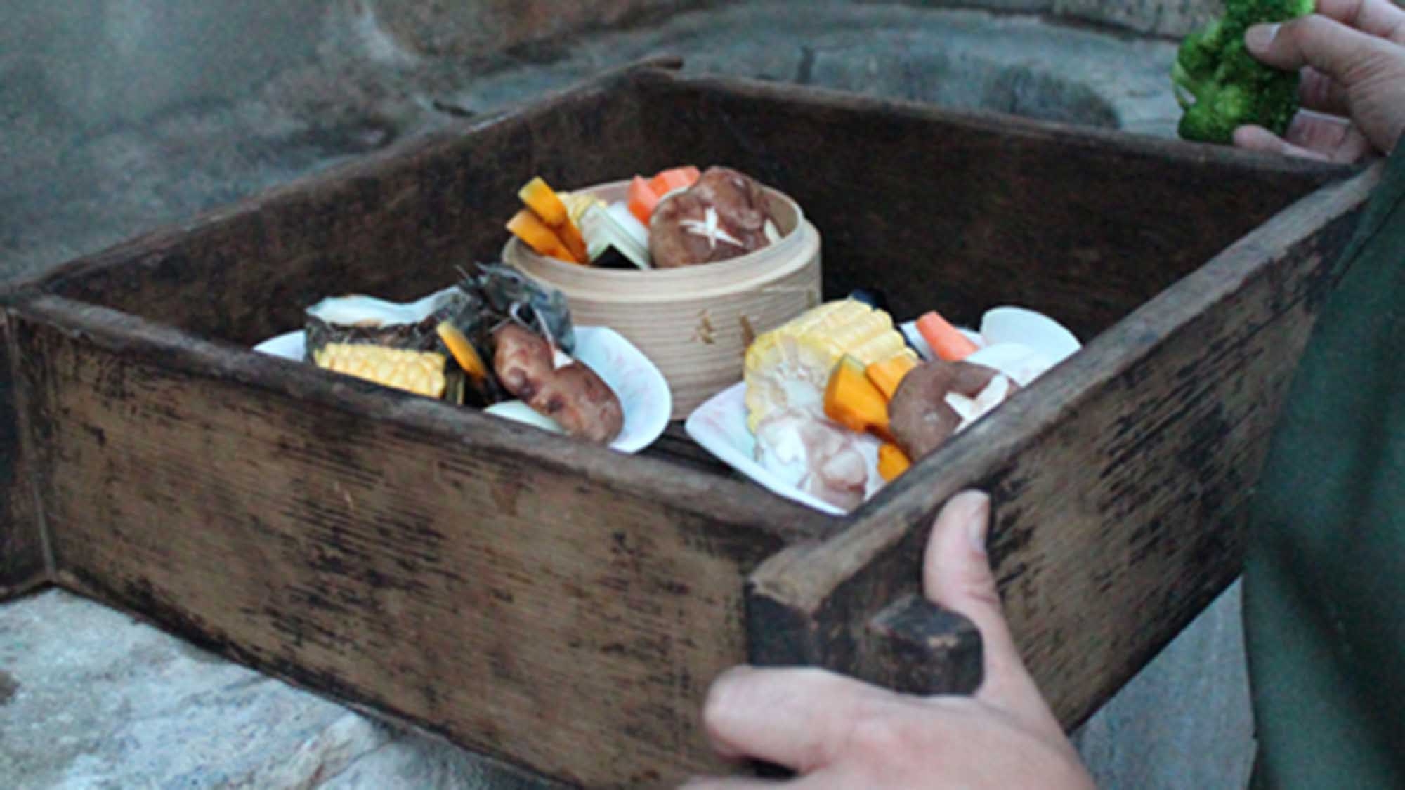 【贅沢三選】豊後牛陶板焼＋選べる一品！関アジ・刺身盛り・地獄蒸し１泊２食付