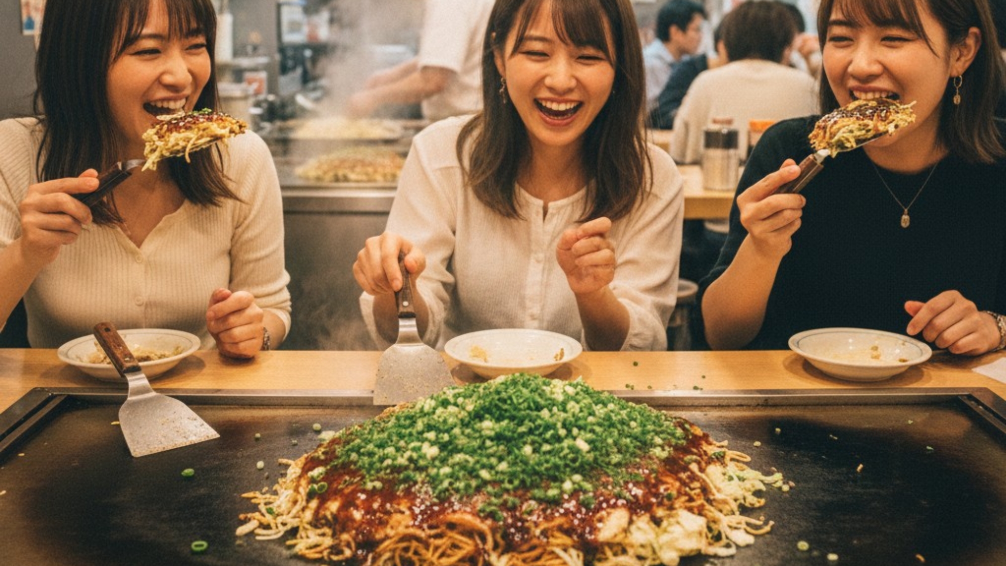 ホテル近くで「広島風お好み焼き」を堪能！※イメージ