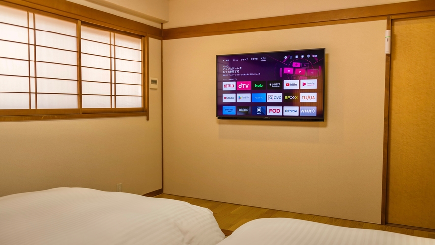 【デラックスA】AndroidTVでは、YouTubeなどをお楽しみ下さい
