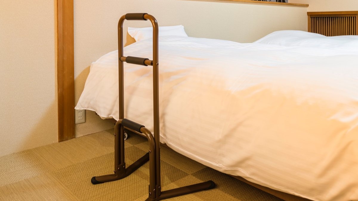 移動式手すりのご用意がございます※ご希望の方は事前にお知らせください