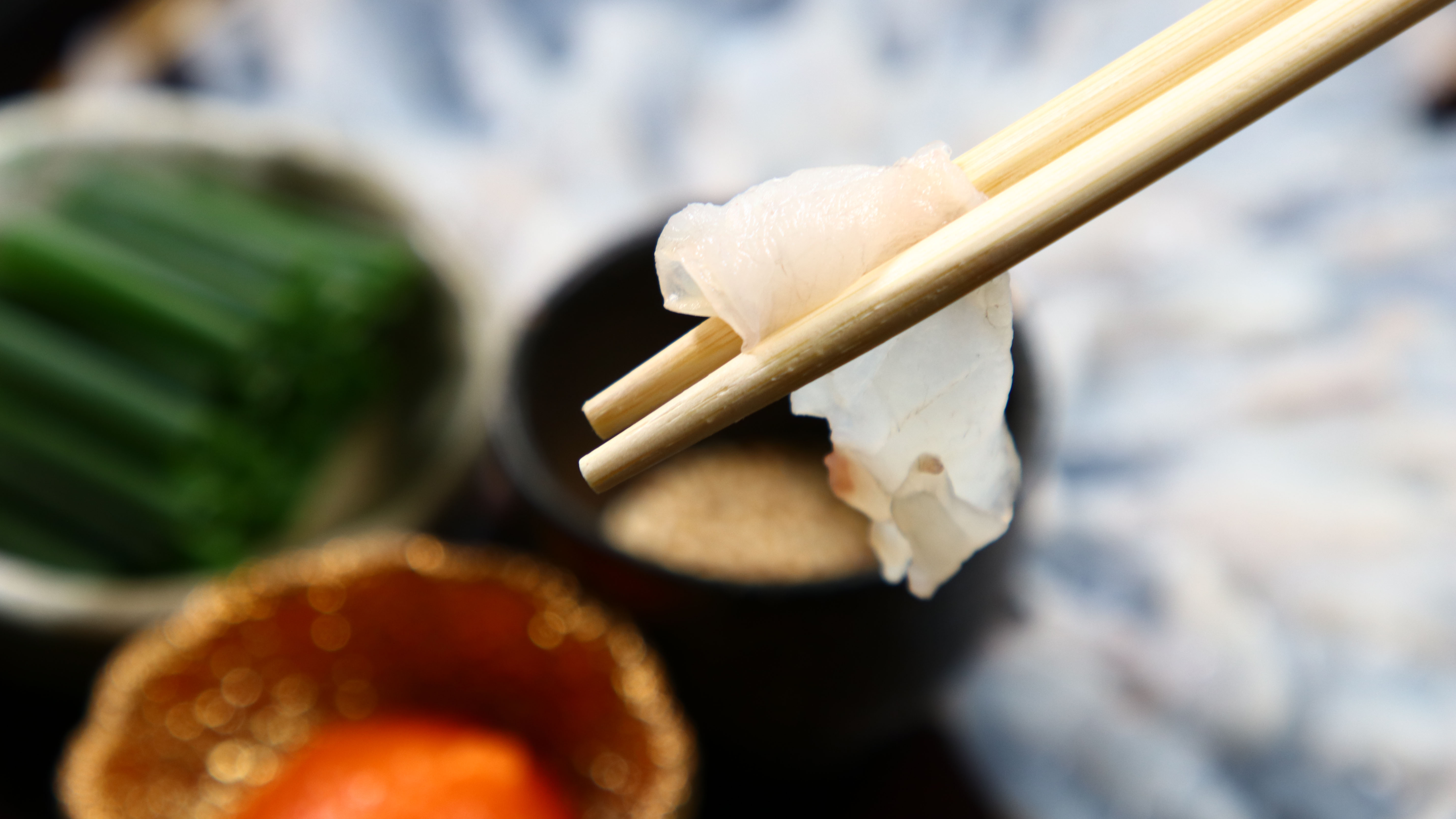 ふぐ料理定番のてっさ※写真は2人前です*