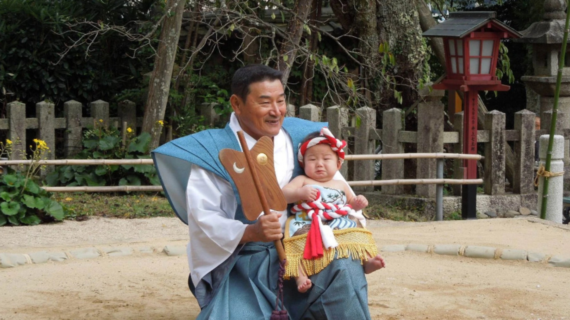 赤ちゃん初土俵入り