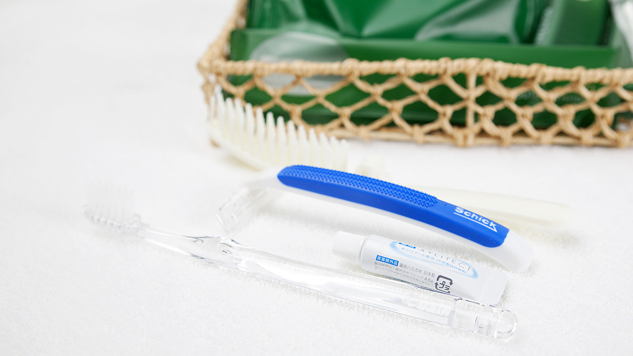 《アメニティ》一式お部屋にそろえております