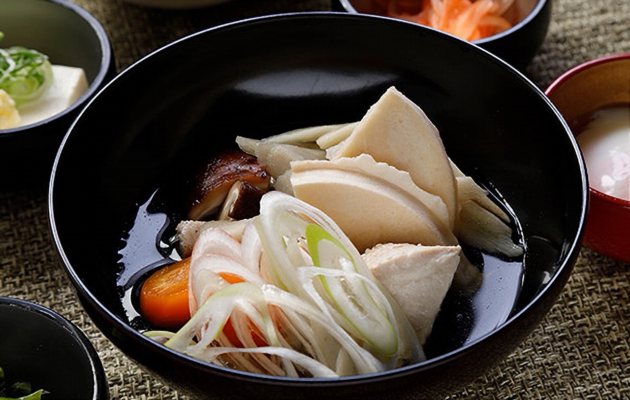 ◆朝食　ご当地料理せんべい汁（イメージ）