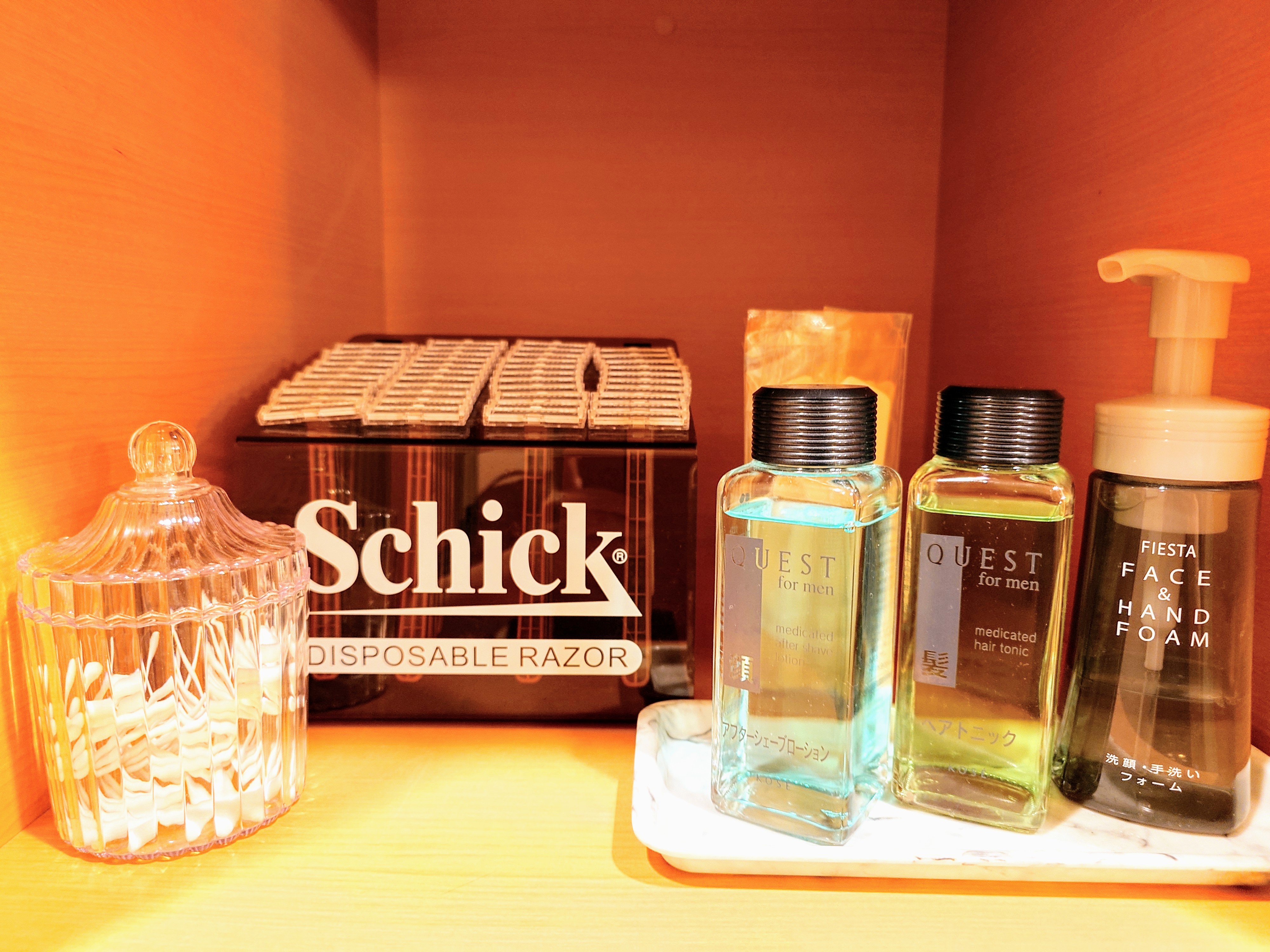 本館男性大浴場設置アメニティー