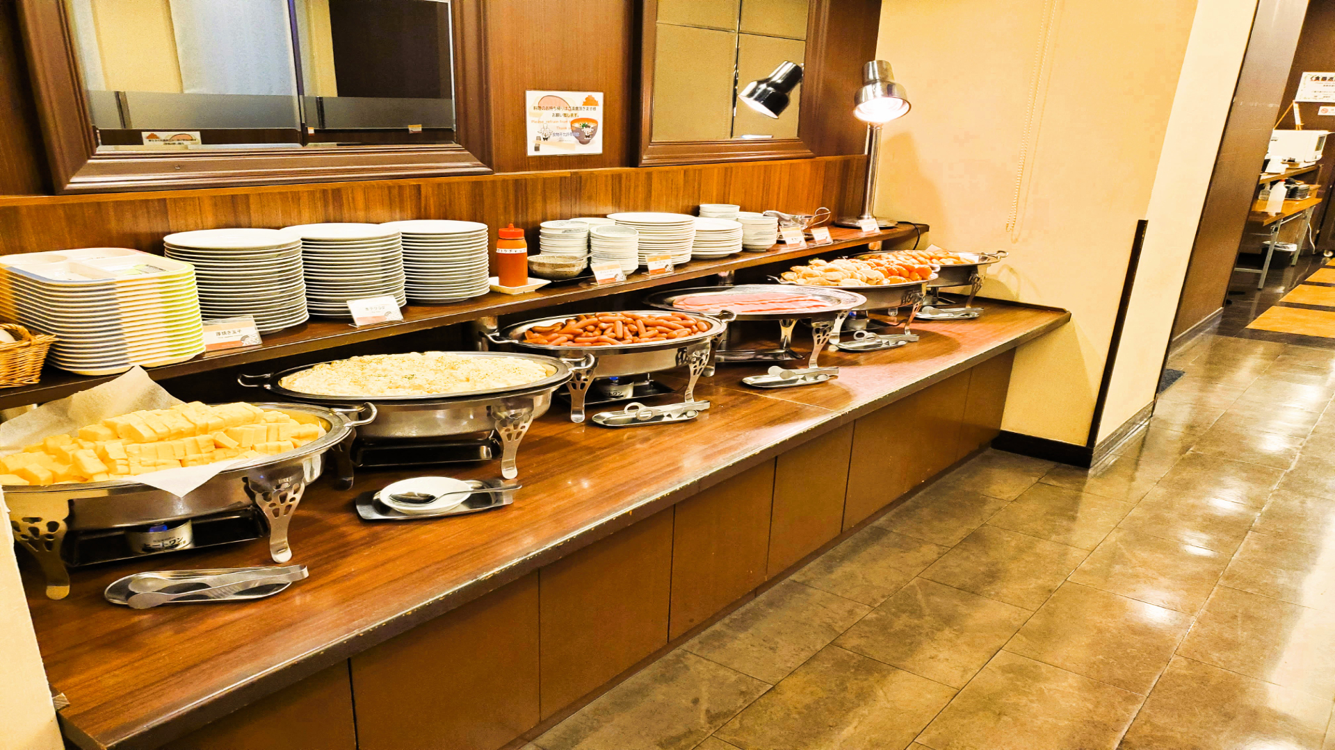 【朝食バイキング】揚げ物コーナー