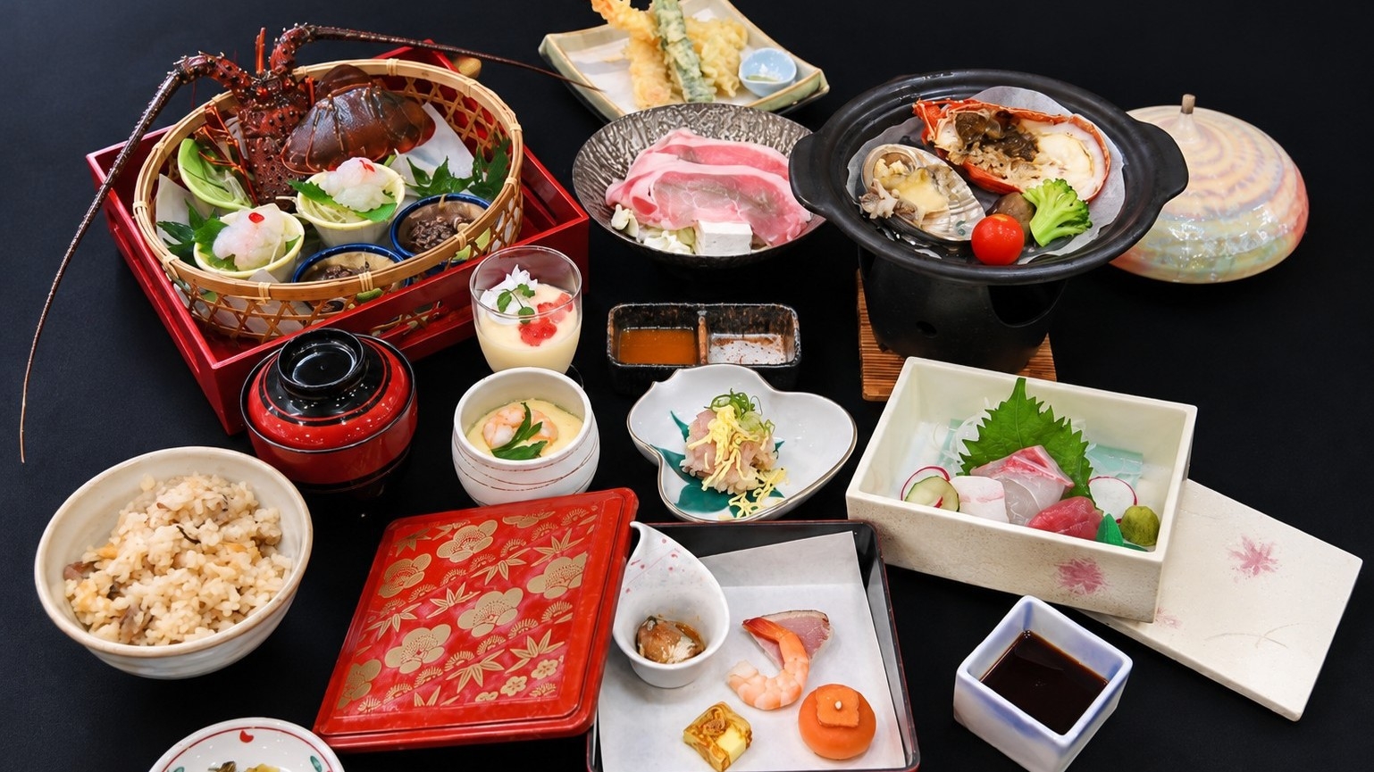 【白菊の膳＋伊勢海老お造り付き】海の幸を愉しむこだわり会席【1泊2食】