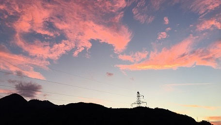 ある日のゆもとかんでの空