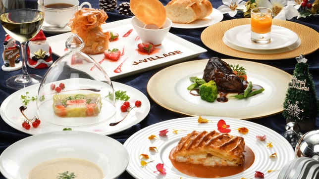 【12/23(土)限定★特典付】クリスマスディナーコースプラン（ディナーコース＆朝食ビュッフェ付）