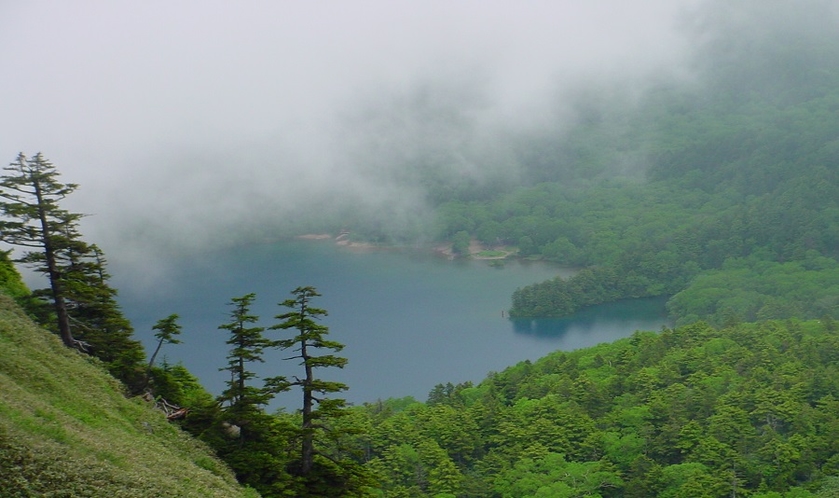 ウラ志賀山より大沼池を望む