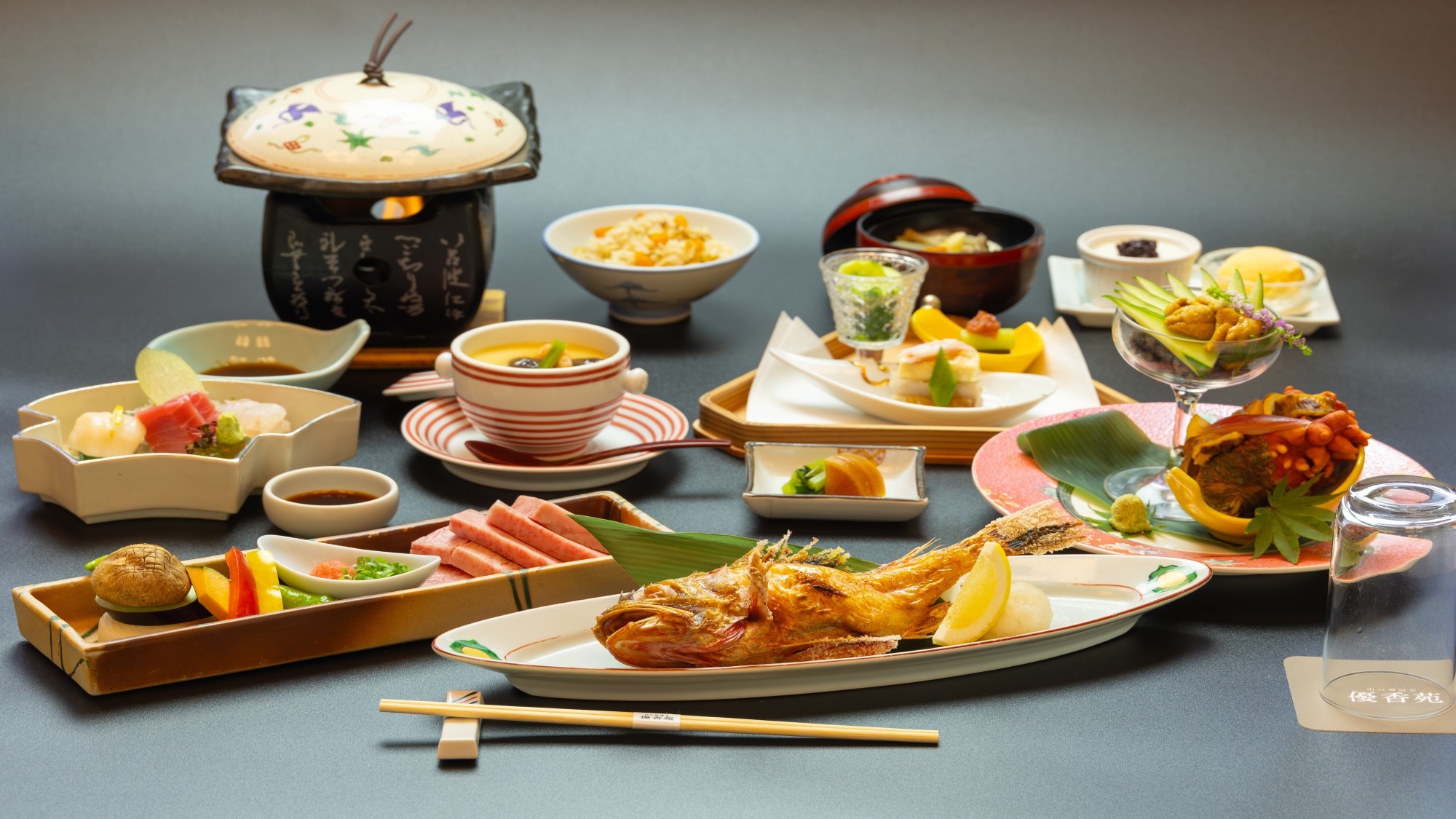 【最上級コース】当館最上級コースを堪能/前沢牛+吉次+季節の一品がメイン