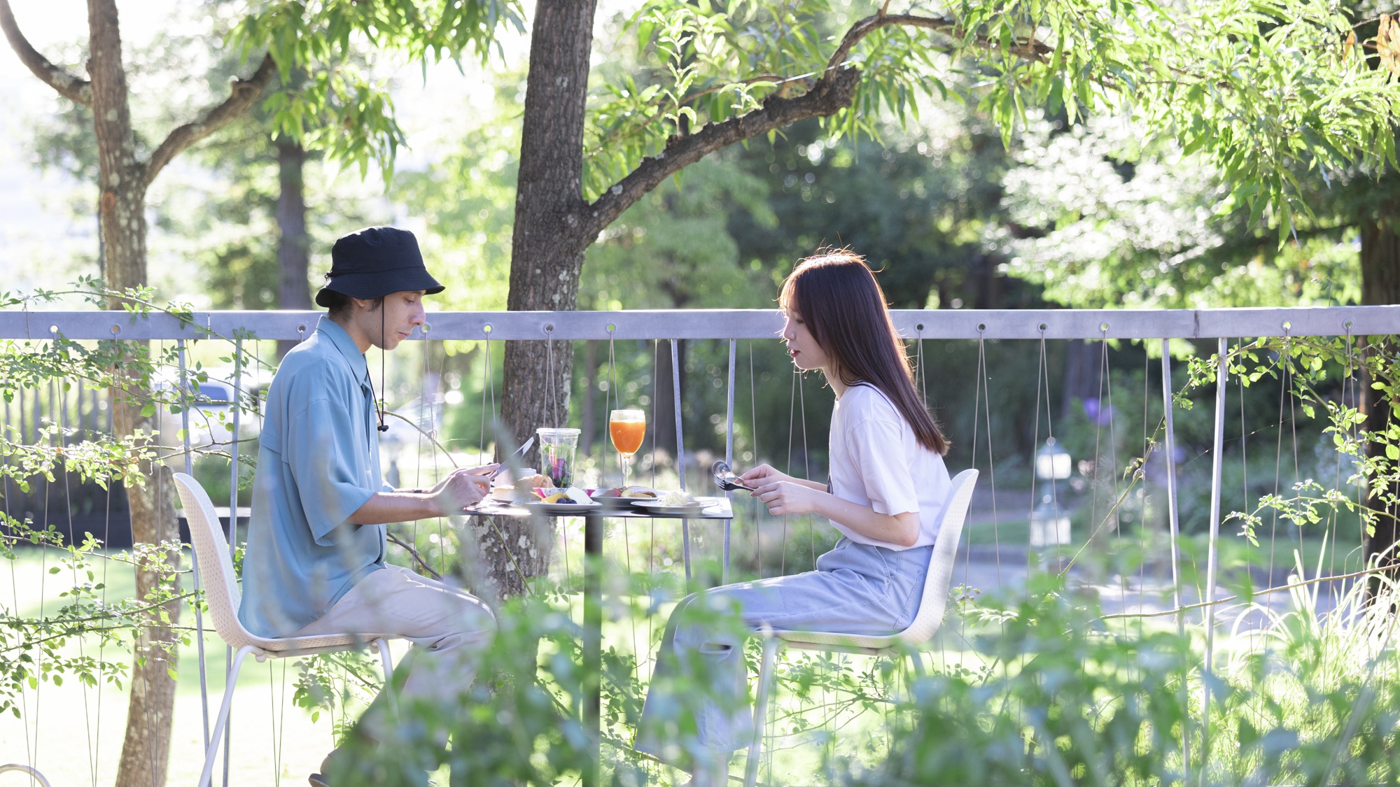 *【ご朝食】都会の喧騒を離れ、自然と調和した豊かな時間を