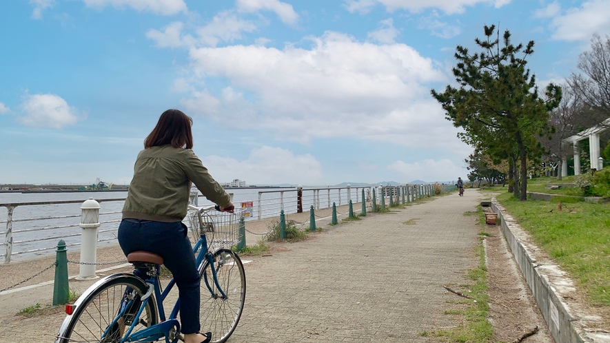 *【気分転換に】無料のレンタサイクルもあります。合間のリフレッシュにぜひ。