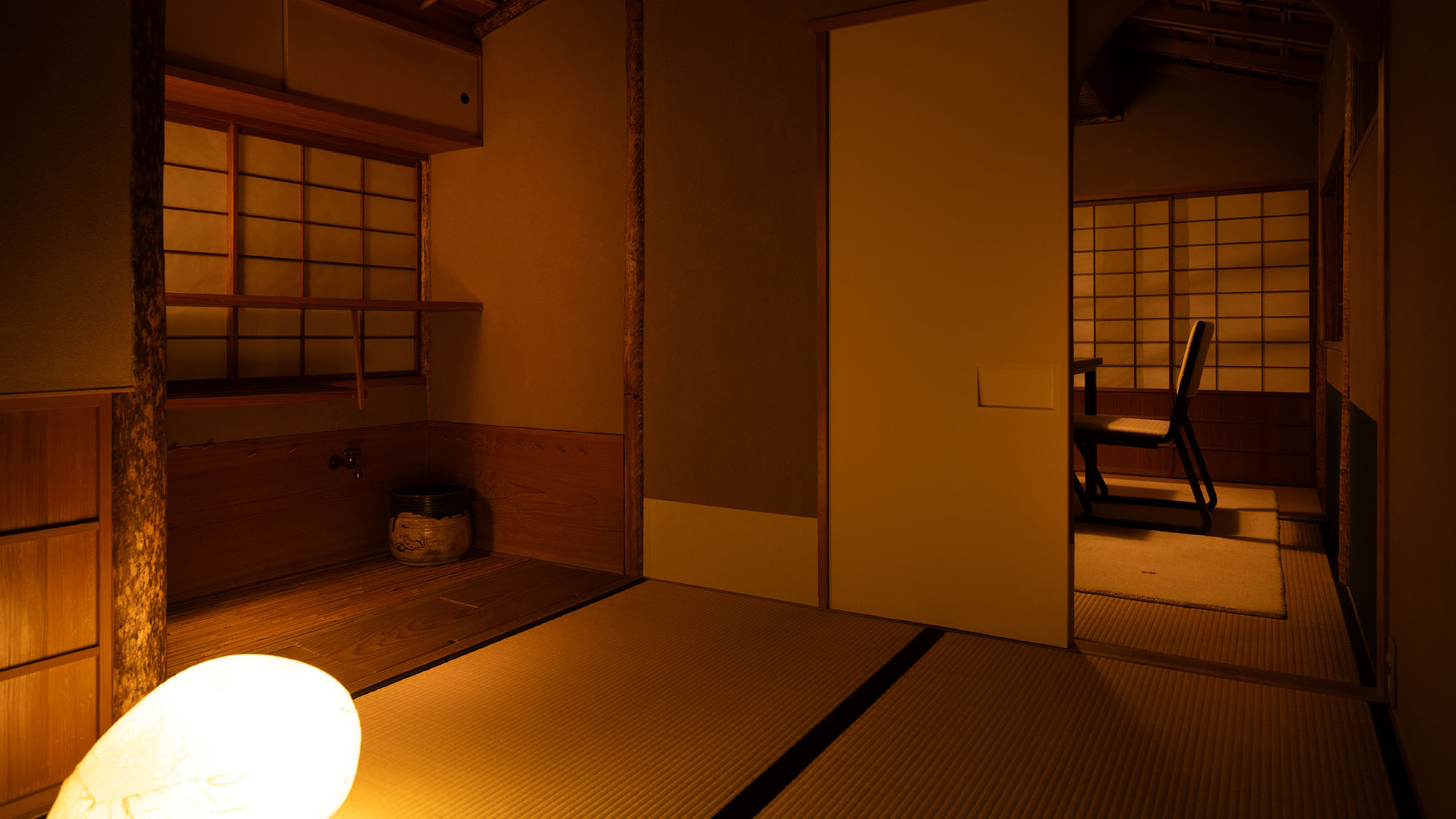  【離れ-離塵境】主室＋茶室＋縁側＜高野槙-温泉内風呂＞