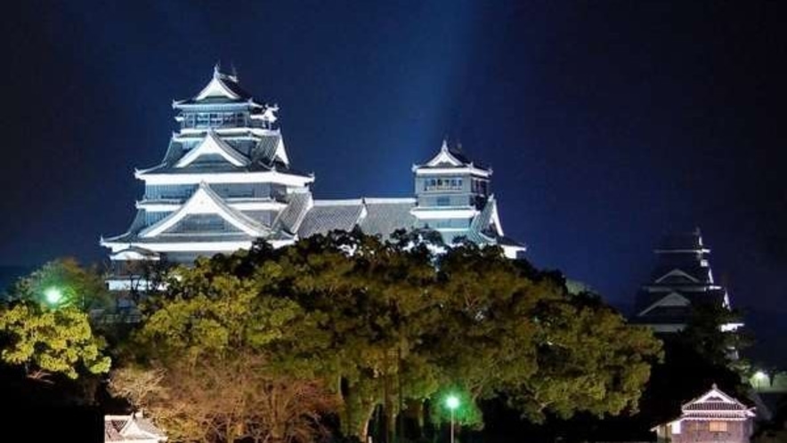 ＜熊本城＞ライトアップ☆熊本城が見えるお部屋もございます♪