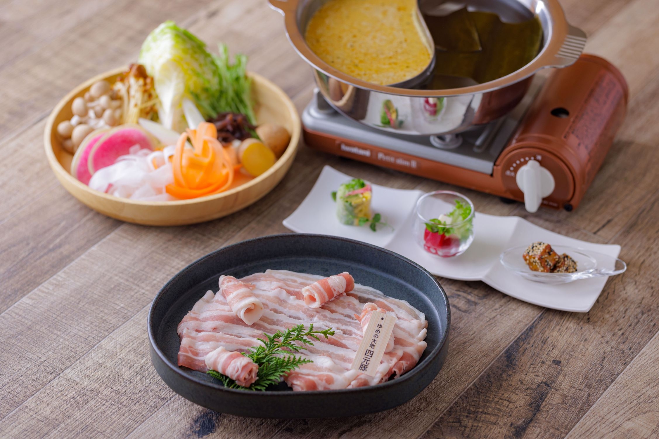 【1泊2食付】いろいろ選べる「しゃぶしゃぶ北海道コース」＆朝食ブッフェ付プラン