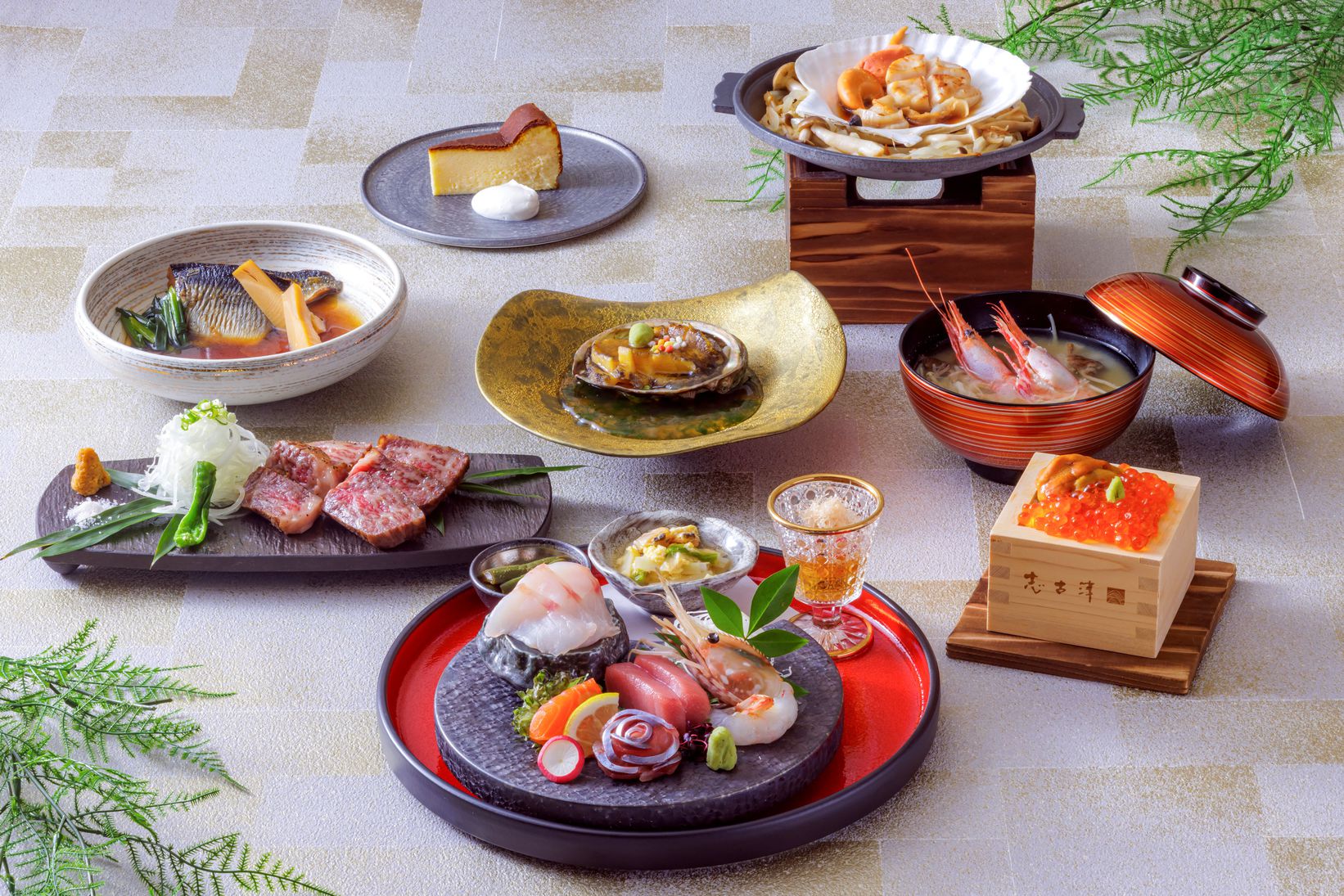 【1泊2食】ゴルフや観光、ビジネスに！炉端焼レストラン志古津料理長厳選・花コースの夕食と朝食ブッフェ