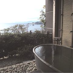 寒ノ椿のお部屋のプライベート露天風呂
