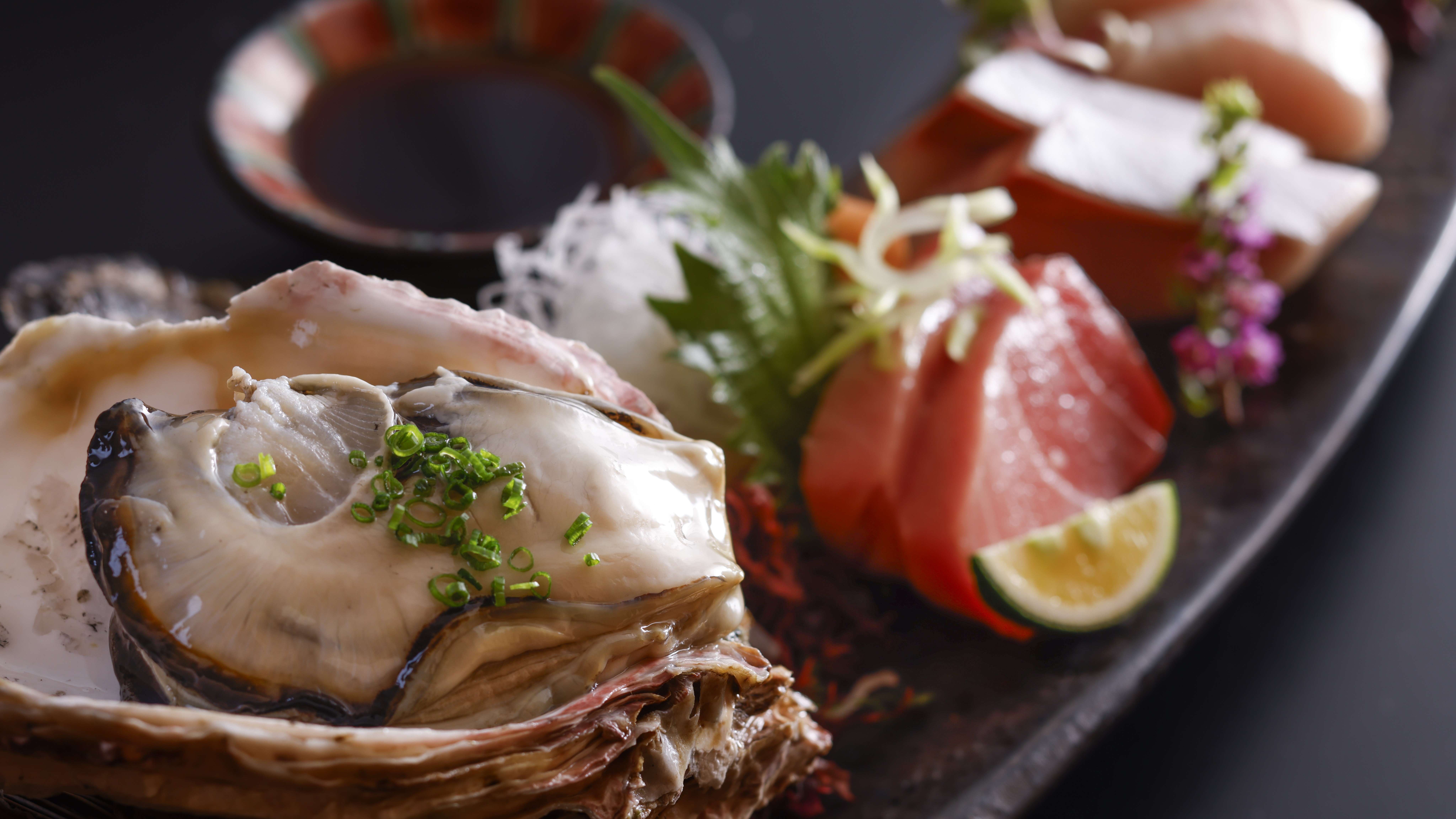 伊根のブランド牡蠣「夏珠」のお造り