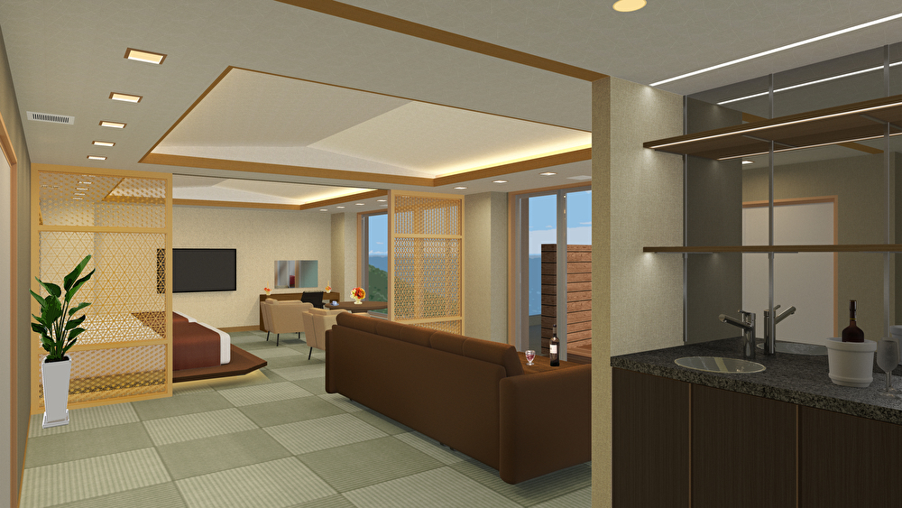 2024年3月オープン！新しい客室「特別室　瑠璃ノ海（露天風呂付き客室）」