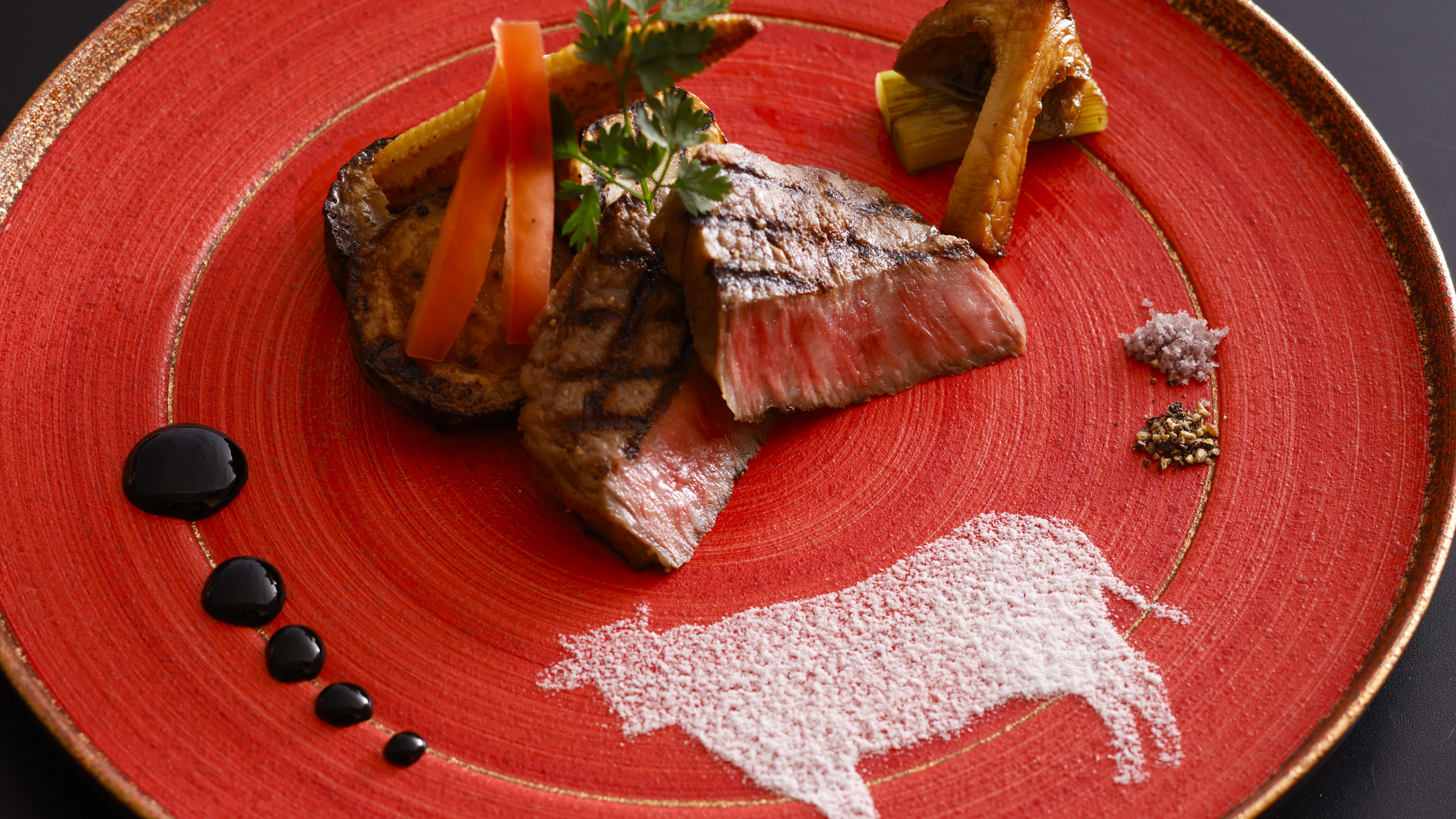 ブランド和牛「京都肉」をつかった一皿