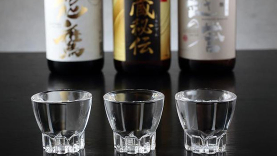 【上越地域の美味しい日本酒】利き酒セットでご提供します。