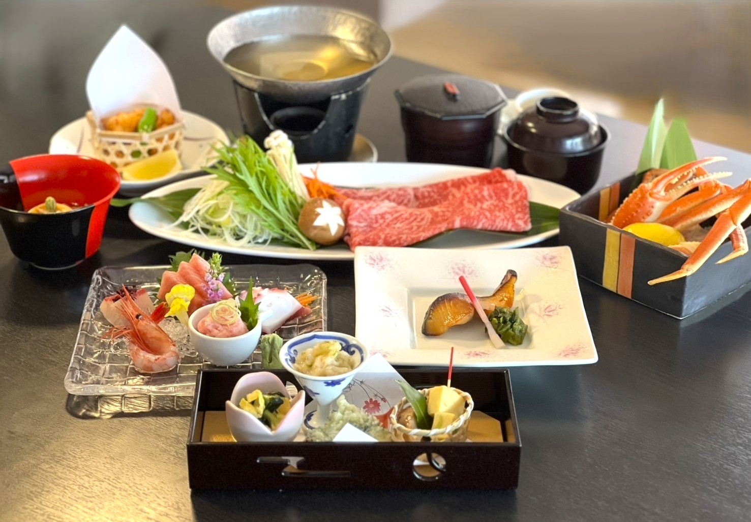 【茨城ブランド牛】牛肉好きにはたまらない！極上の常陸牛しゃぶしゃぶ和会席プラン♪ 