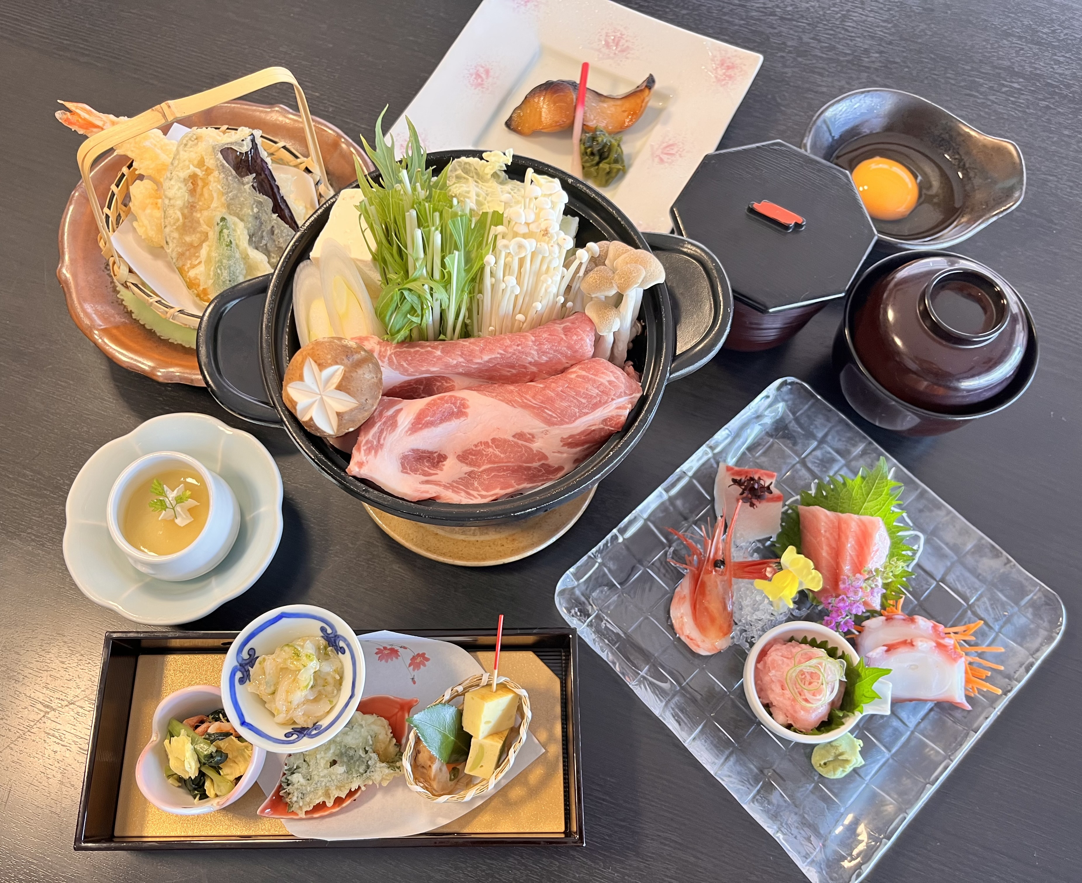 味麗豚すき焼き会席