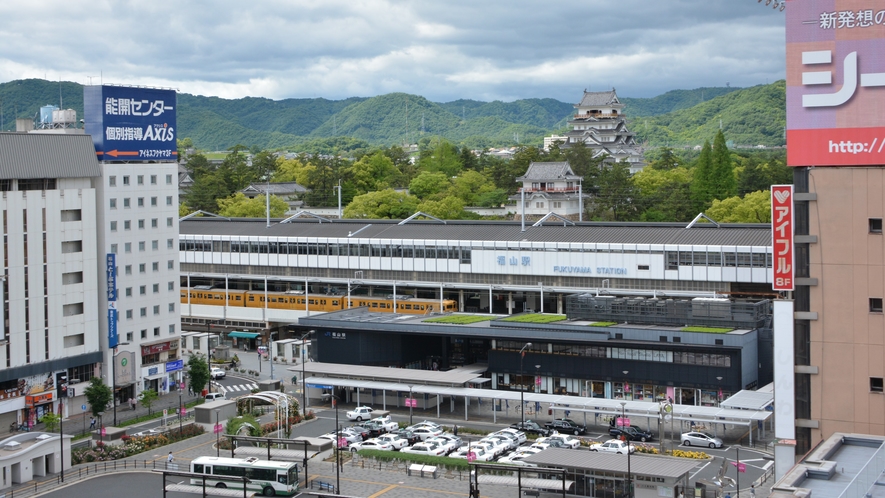 ◆福山駅と福山城