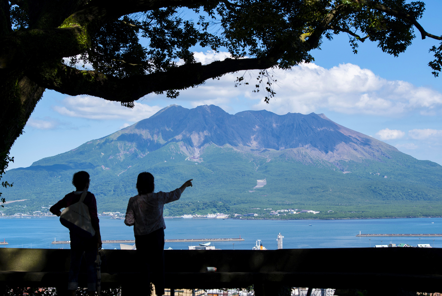 城山展望台からの桜島