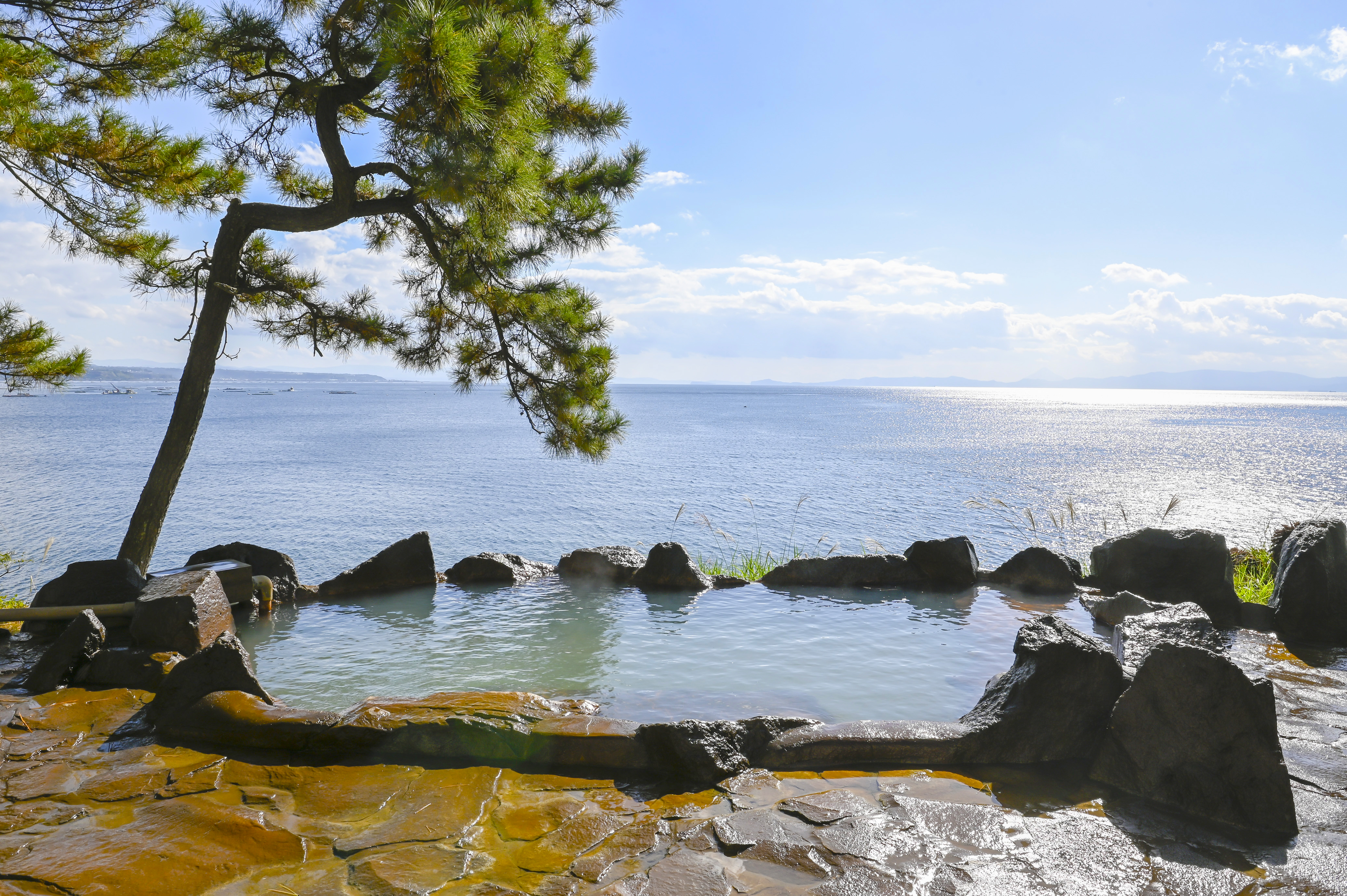 桜島の露天風呂